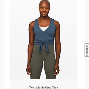 Lululemon Twist me Up crop top